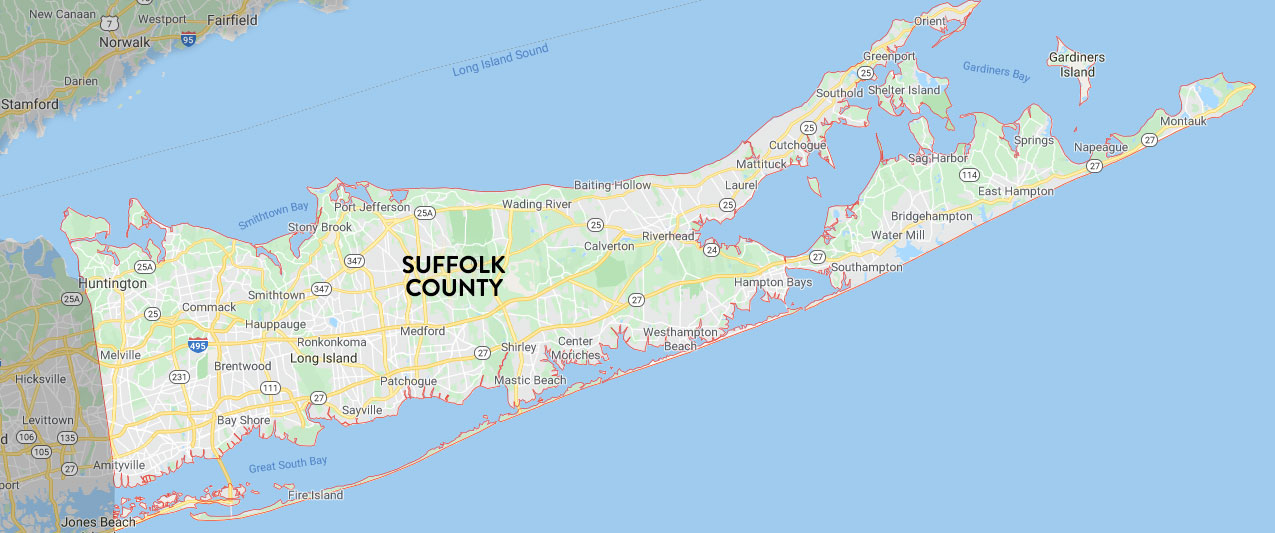 Suffolk County Map